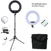 Кольцевая лампа OKIRA LED RING FD 480 (корпус черный, розовый, белый)+монитор 