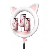 Кольцевая лампа OKIRA LED RING CAT 408 (49,5см) белая, розовая 