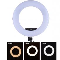 Кольцевая лампа OKIRA LED RING FD 480 (корпус черный, розовый, белый)+монитор 